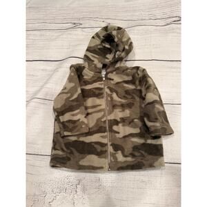 Wonder Kids Camo Fleece Hooded Jacket Size 12 months